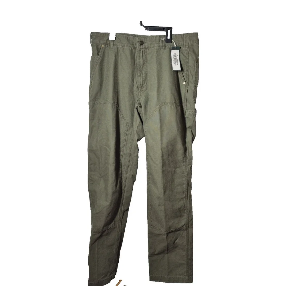 Alpine Design Pants 34x34 Military Green‎ Utility Pant Organic Cotton NEW